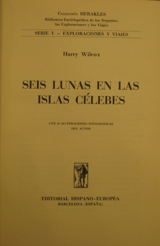 Portada de Seis lunas En Las Islas C�lebes - Harry Wilcox