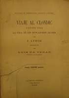 Portada de libro Viaje al Clondic y Estudio Sobre La Vida De Los Buscadores De Oro