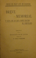 Portada de libro Breve Memorial y Gu�a De Lo Que Debe Hacer El Cristiano