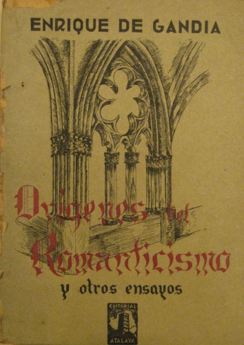 Portada de Or�genes Del Romanticismo y Otros Ensayos - Enrique De Gand�a