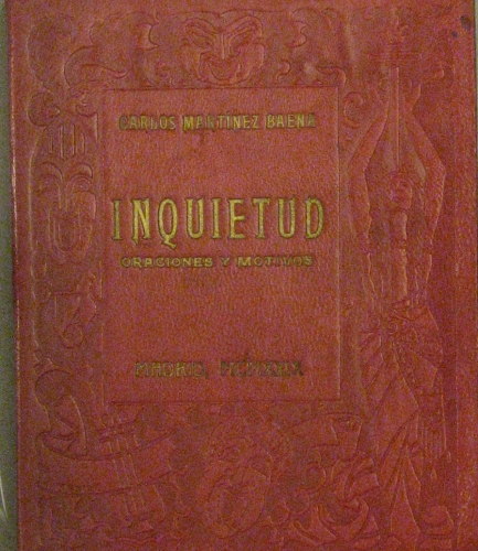 Portada de Inquietud. Oraciones y Motivos. - Carlos Mart�nez Baena
