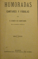 Portada de libro Humoradas Cantares y F�bulas