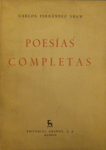 Portada de Poes�as Completas - Carlos Fern�ndez Shaw