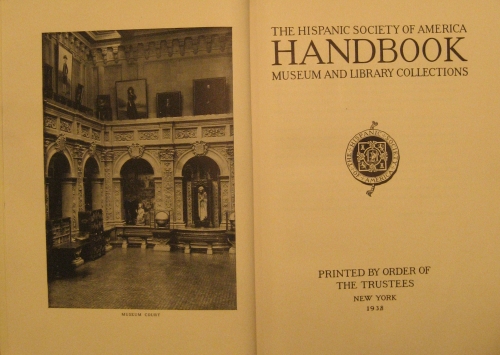 Portada de The Hispanic Society of America Handbook Museum and Library Collection