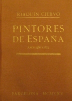 Portada de libro Pintores de Espaa. Aos 1480 a 1874