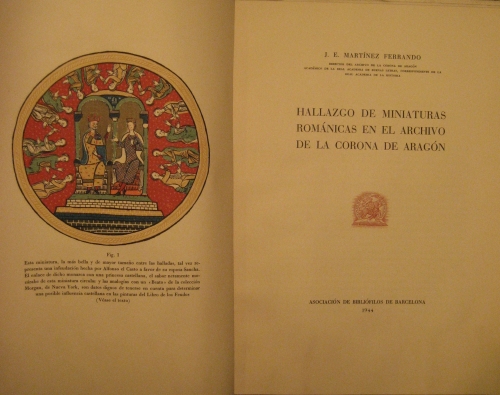 Portada de Hallazgo De Miniaturas Rom�nicas En El Archivo De la Corona De Arag�n. - J.E. Mart�nez Ferrando
