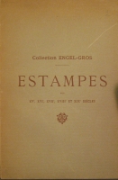 Portada de libro Collection Engel-Gros. Estampes Des XV, XVI, XVII; XVIII et XIX...