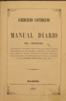 Portada de libro Ejercicio Cotidiano o Manual Diario del Cristiano
