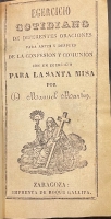 Portada de libro Egercicio Cotidiano De Diferentes Oraciones para Antes y Despu�s De La...