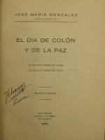 Portada de libro El dia de Colon y de la Paz