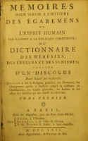Portada de libro M�moires Pour Servir a L' Histoire Des �garemens De l' Esprit Humain...