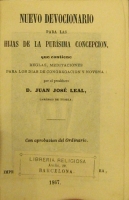 Portada de libro Nuevo Devocionario Para Las hijas De La Pur�sima Cocepci�n