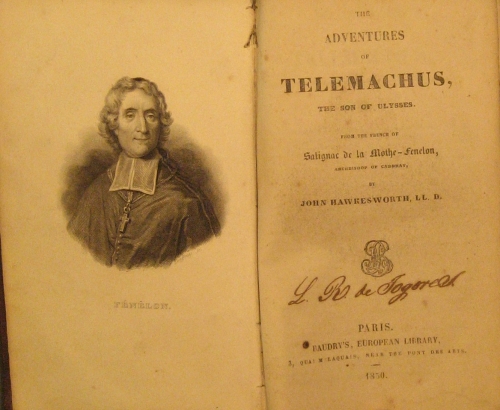 Portada de The Adventures of Telemachus - Fenelon