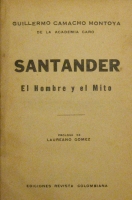 Portada de libro Santander. El hombre y el Mito
