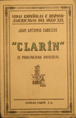 Portada de Clar�n. El Provinciano Universal - Juan Antonio Cabezas