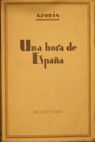 Portada de Una Hora de Espa�a. - Azor�n