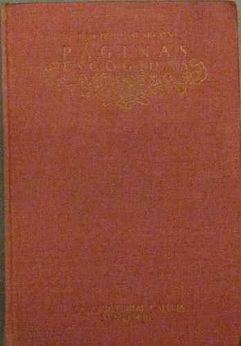 Portada de P�ginas Escogidas. - Juan Ruiz de Alarc�n