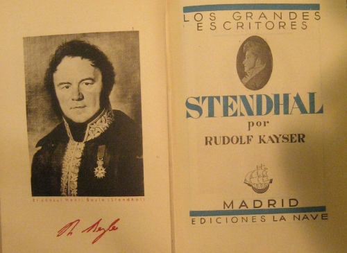 Portada de Stendhal - Rudolf Kaiser