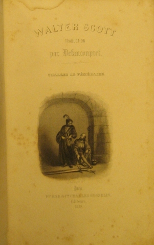 Portada de Oeuvres. Charles Le T�m�raire - Walter Scott