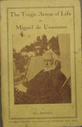 Portada de The Tragic Sense of Life in Miguel Unamuno - Edin Brenes