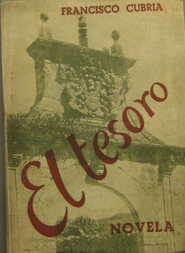 Portada de El Tesoro. Novela - Francisco Cubria