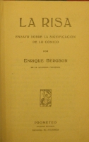 Portada de libro La Risa. Ensayo sobre la significacion de lo Comico