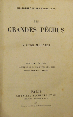 Portada de Les Grandes P�ches. - Victor Meunier
