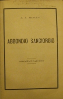 Portada de libro Abbondio Sangiorgio, commemorazione
