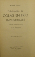 Portada de libro Fabricaci�n De Colas En Frio Industriales