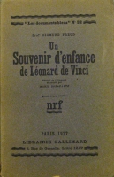 Portada de libro Un souvenir d' enfance de Leonard de Vinci. 
