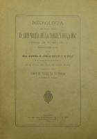 Portada de libro Necrologia Del Excmo. Sr. D. Luis Mar�a De La Torre y De La Hoz, Conde...