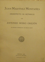 Portada de libro Juan Martinez Monta�es, arquitecto de Retablos