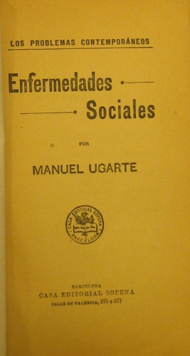 Portada de Enfermedades Sociales - Manuel Ugarte
