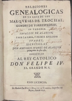 Portada de libro Relaciones Genealogicas De La Casa De Los Marqueses De Trocifal,...