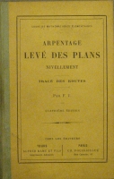 Portada de libro Arpentage leve des plans. Nivellement. Trace des routes
