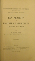 Portada de libro Les Prairies. Prairies Naturelles. Herbages