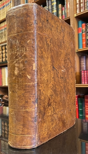 Portada de La Sainte Bible Ou L' Ancien et Le Nouveau Testament. Edition Stereotype d' Apres La Version Revue Par Ostervald Publiee Par La Societe Biblique Protestante De Paris 1858