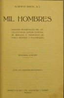 Portada de libro Mil Hombres. Rasgos Biograficos Del Sr. General De Brigada D....