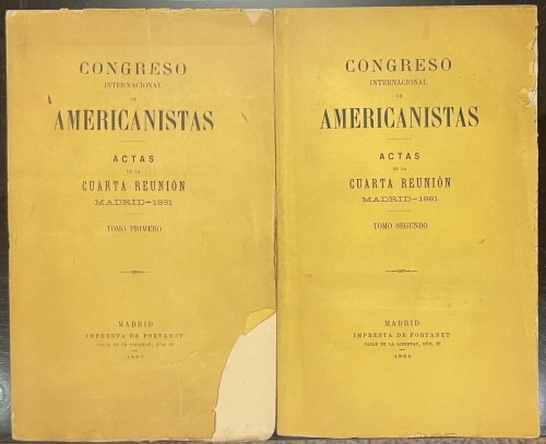 Portada de Congreso Internacional de Americanistas, actas de la cuarta reunion Madrid 1881