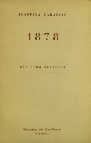 Portada de 1878 - Josefina Carabias