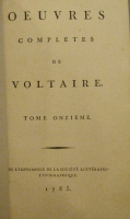 Portada de libro Oeuvres completes de Voltaire, tome onzieme. La Pucelle D' Orleans....