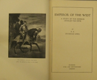Portada de libro Emperor of the West. a Study of the Emperor Charles the Fifth