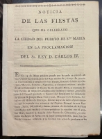 Portada de libro Noticia De Las Fiestas Que Ha Celebrado La Ciudad Del Puerto De Santa...