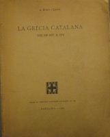 Portada de libro La Gr�cia Catalana Des De 1377 a 1379