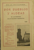 Portada de libro En La Dictadura. Por Pueblos y Aldeas. De Las Memorias De Un Delegado...