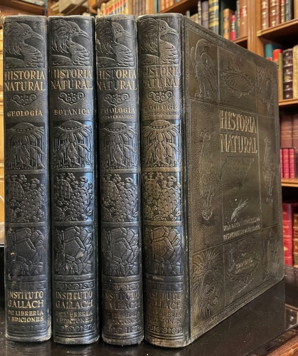 Portada de Historia Natural. Vida De Los Animales, De Las Plantas y De La Tierra. Tomo I:  Zoologia (vertebrados). Tomo II: Zoologia (Invertebrados). Tomo III: Bot�nica. Tomo IV: Geologia