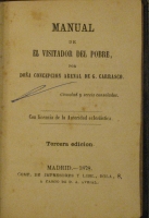 Portada de libro Manual De El Visitador Del Pobre