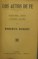 Portada de libro Los Autos De Fe. El Santo Oficio. Conjuros y Exorcismos. Los Jud�os