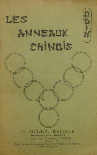 Portada de Les Anneaux Chinois.  - Odin