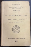 Portada de libro Estrecho De Gibraltar. Jerez. Tarifa. Algeciras. Norte De Marruecos....